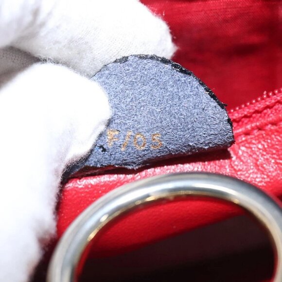 CELINE Hand Bag Leather Purple Gold Auth - Picture 13 of 16